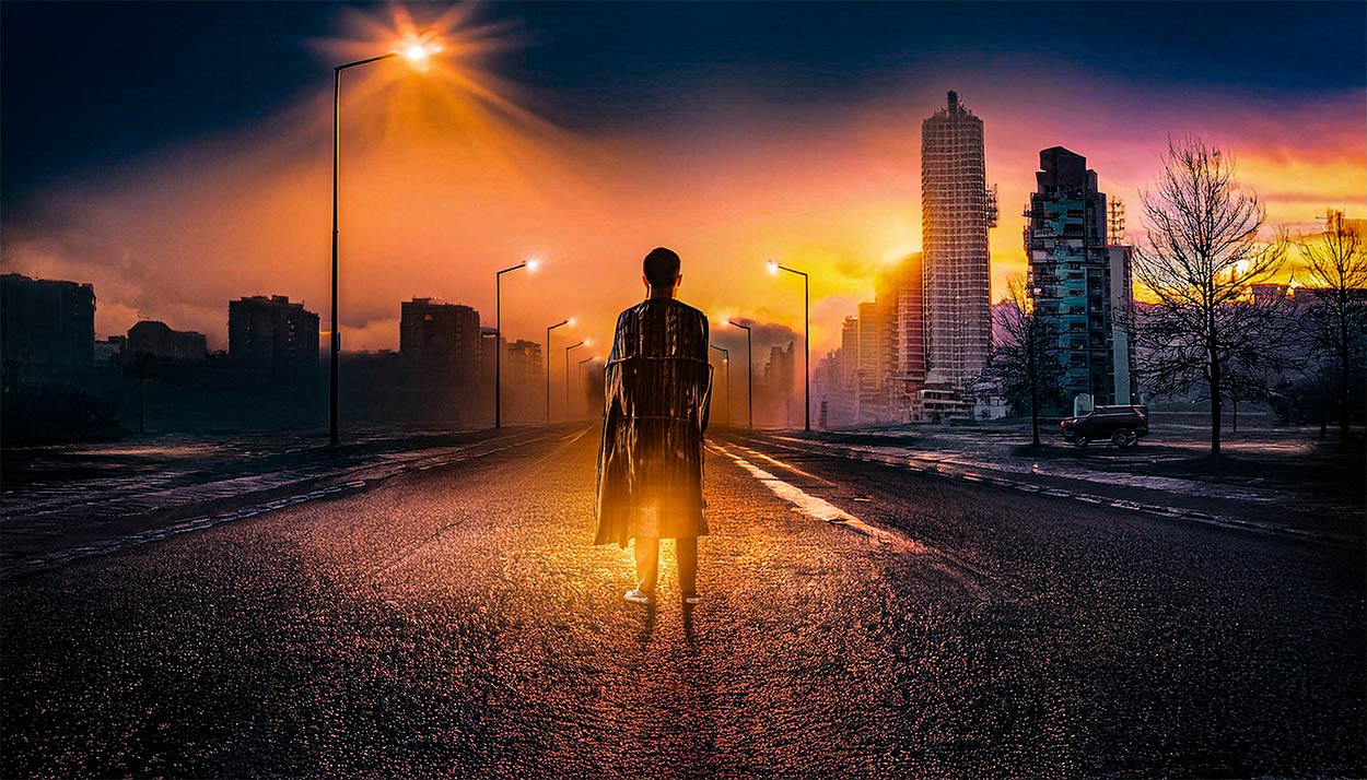 Stadt-ein-Kadaver-in-Neon