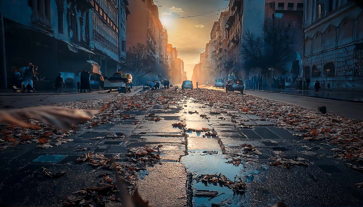 Das Licht am Ende der Gasse